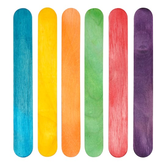 Colorful Jumbo Craft Sticks by Creatology™, 30ct.